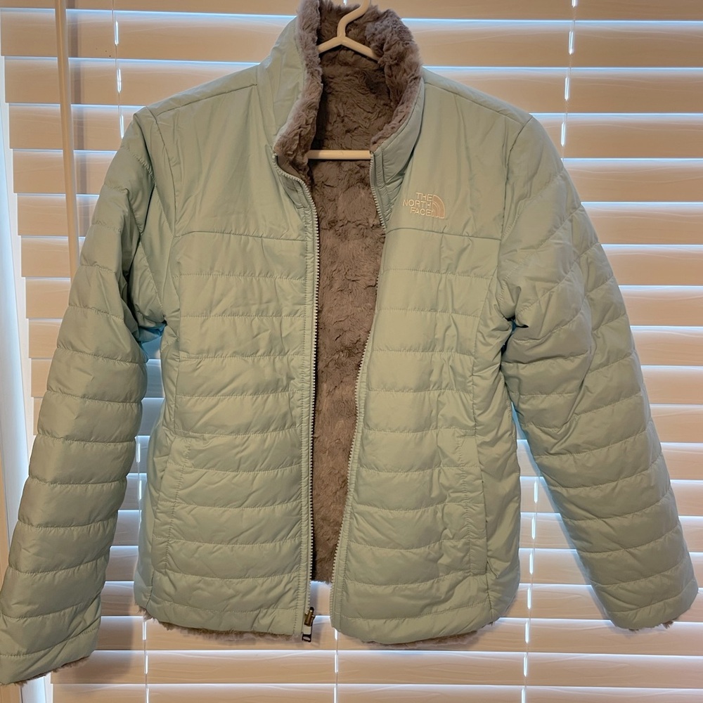 North Face Reversible Mossbud  swirl jacket
